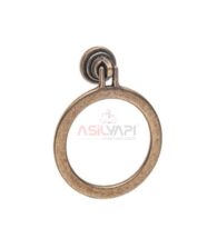 Antik Sarı Eskitme Halka Kulp