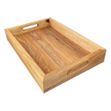 Ceviz Doğal Ahşap Sunumluk Tepsi