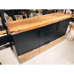 Çekmeceli Ceviz Siyah Lake Konsol