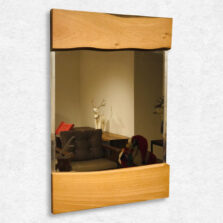 Ceviz Doğal Ahşap Ayna