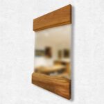 Ceviz Doğal Ahşap Ayna