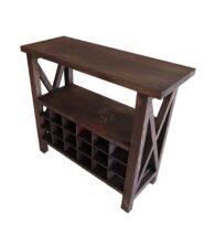 18 Şişelik Ladin Doğal Ahşap Şaraplık