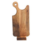 Ceviz Doğal Ahşap Saplı Sunum & Kesme Tahtası