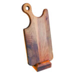 Ceviz Doğal Ahşap Saplı Sunum & Kesme Tahtası