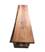 Siyah Metal Profilli Rustik Stil Doğal Ahşap Ceviz TV Ünitesi - Görsel 3