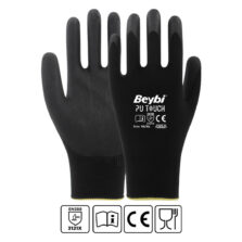 Beybi PU Touch Poliüretan Kaplı Polyester Örme Eldiven