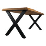 40x60 cm 1,5 mm Çapraz Metal Kütük Masa Ayak