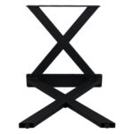 40x60 cm 1,5 mm Çapraz Metal Kütük Masa Ayak