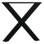 40x60 cm 1,5 mm Çapraz Metal Kütük Masa Ayak