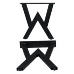 50x30 cm 1,5 mm Dikey V Metal Sehpa Ayak