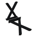 50x30 cm 1,5 mm Çapraz Metal Bank Ayak