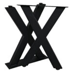 50x30 cm 1,5 mm Çapraz Metal Bank Ayak