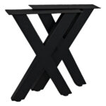 50x30 cm 1,5 mm Çapraz Metal Bank Ayak