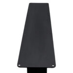 Zikzak Model Mat Siyah Metal Masa Ayak - Görsel 4