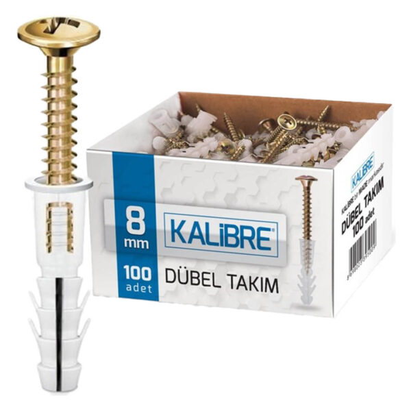 Made Kalibre 8 mm Pul Başlı Dübel Takımı