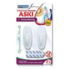 Vodaseal İz Bırakmaz Üçlü Oval Askı