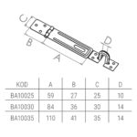 Beşel BA10025 No25 Katyumlu Sandık Askısı