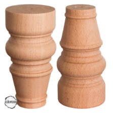 CNC Torna Ahşap Ayak 7x7x12 cm Boyasız-Boyanabilir Mobilya Ayağı (AWC.105.7.12)