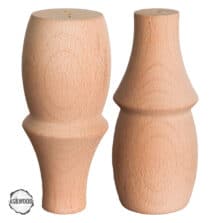 CNC Torna Ahşap Ayak 7x7x14 cm Boyasız-Boyanabilir Mobilya Ayağı (AWC.101.7.14)