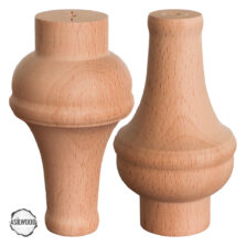 CNC Torna Ahşap Ayak 7x7x14 cm Boyasız-Boyanabilir Mobilya Ayağı (AWC.103.7.14)