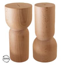 CNC Torna Ahşap Ayak 7x7x14 cm Boyasız-Boyanabilir Mobilya Ayağı (AWC.108.7.14)