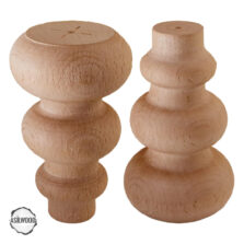 CNC Torna Ahşap Ayak 8x8x12 cm Boyasız-Boyanabilir Mobilya Ayağı (AWC.104.7.14)