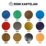 Mantar Sehpa Renk Kartelası