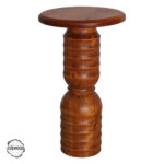 AsilWood 1011 Kayın Doğal Ahşap Mantar Sehpa 60x18 cm