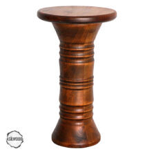 AsilWood 1011 Kayın Doğal Ahşap Mantar Sehpa 60x24 cm