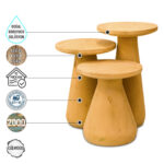 Aspendos 2000 Mantar Sehpa Takımı