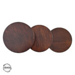 Aspendos 4001 Doğal Ahşap Mantar Sehpa Takımı