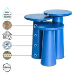 Assos 1000 Doğal Ahşap Mantar Sehpa Takımı