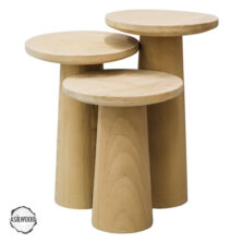 Assos 3000 Doğal Ahşap Mantar Sehpa Takımı