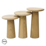 Assos 3000 Doğal Ahşap Mantar Sehpa Takımı