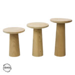 Assos 3000 Doğal Ahşap Mantar Sehpa Takımı