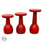 Lidya 1004 Doğal Ahşap Mantar Sehpa Takımı