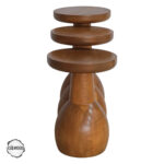 Lidya 1008 Doğal Ahşap Mantar Sehpa Takımı