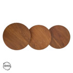 Lidya 1008 Doğal Ahşap Mantar Sehpa Takımı