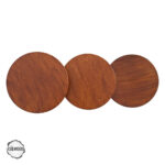 Lidya 1011 Doğal Ahşap Mantar Sehpa Takımı