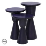 Milet 1007 Doğal Ahşap Mantar Sehpa Takımı