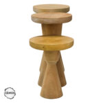 Milet 3000 Doğal Ahşap Mantar Sehpa Takımı