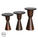 Milet 4001 Doğal Ahşap Mantar Sehpa Takımı