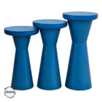 Priene 1003 Doğal Ahşap Mantar Sehpa Takımı