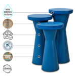 Priene 1003 Doğal Ahşap Mantar Sehpa Takımı