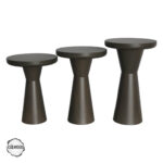 Priene 1005 Doğal Ahşap Mantar Sehpa Takımı