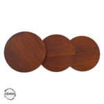 Priene 4000 Doğal Ahşap Mantar Sehpa Takımı