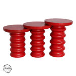 Zeugma 1004 Doğal Ahşap Mantar Sehpa Takımı