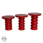 Zeugma 1004 Doğal Ahşap Mantar Sehpa Takımı