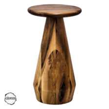 AsilWood 2000 Alinda Stil Ceviz Doğal Ahşap Mantar Sehpa 45x33 cm