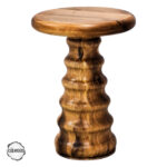 AsilWood 2000 Ceviz Doğal Ahşap Mantar Sehpa 53x33 cm